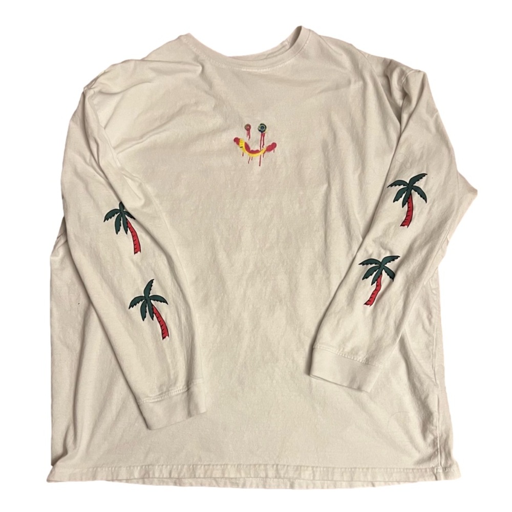 BoohooMAN White Oversized Official Man Long Sleeve Tee, Size XL - Picture 3 of 13